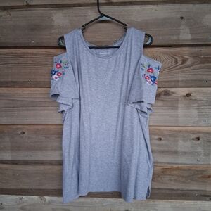 Woman Within Cold Shoulder Top